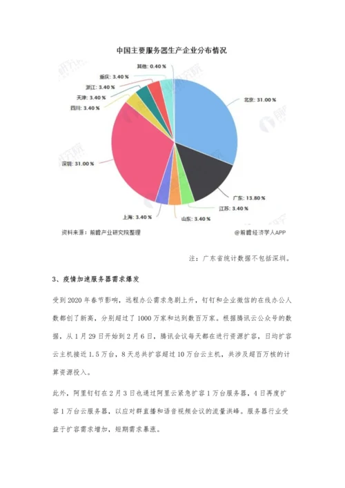 中国服务器行业市场分析国产品牌主导市场-疫情冲击下市场需求爆发.docx