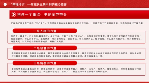 全面提升民主集中制贯彻落实质量党课PPT