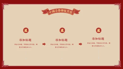 中国娃娃春节传统习俗通用PPT课件