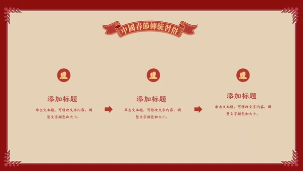 中国娃娃春节传统习俗通用PPT课件