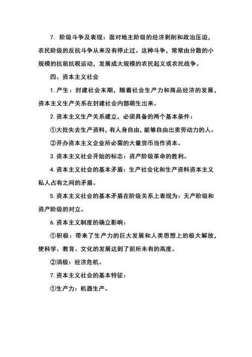 高考政治一轮复习必修一中国特色社会主义第一课复习纲要（2023最新版教材）.docx
