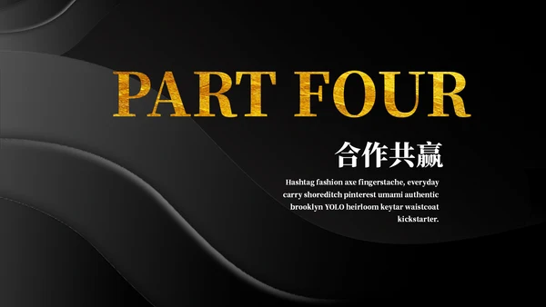 黑金质感商务计划书通用PPT模板