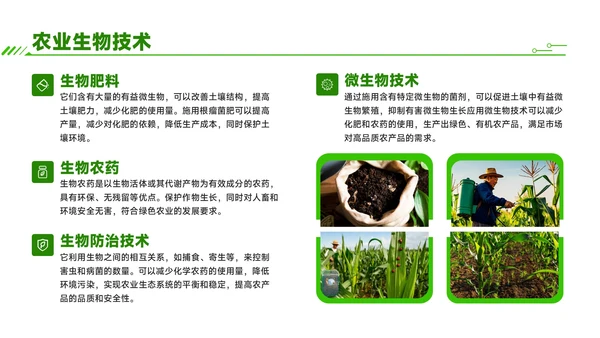 绿色商务风芒种时节农业新技术应用与推广