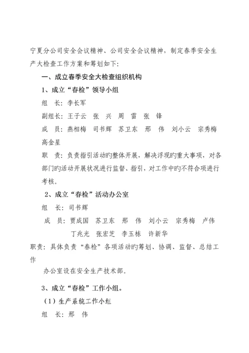 公司春季安全大检查工作综合计划与专题方案.docx