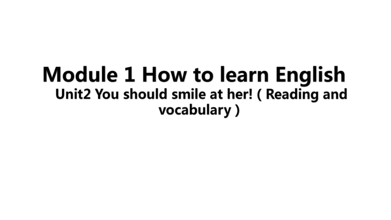 Unit 2 Reading and vocabulary-教学课件