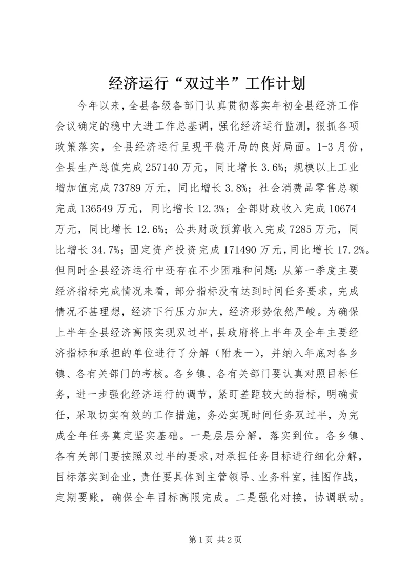 经济运行“双过半”工作计划.docx