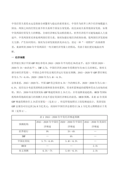 2030年中美基准情景比较.docx