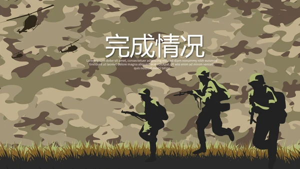八一军事部队建军节PPT动态模板