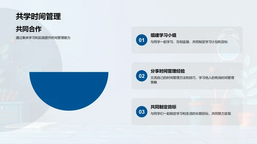 初二学生时间管理PPT模板