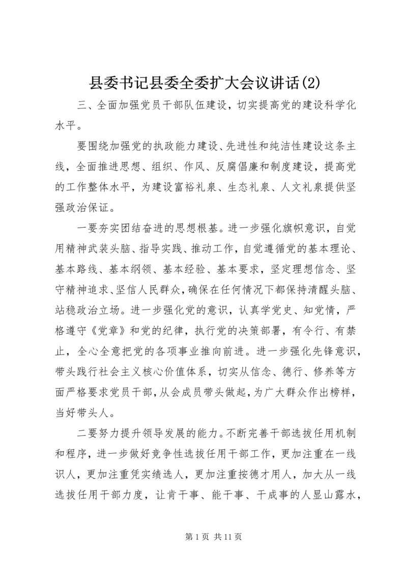 县委书记县委全委扩大会议讲话(2).docx