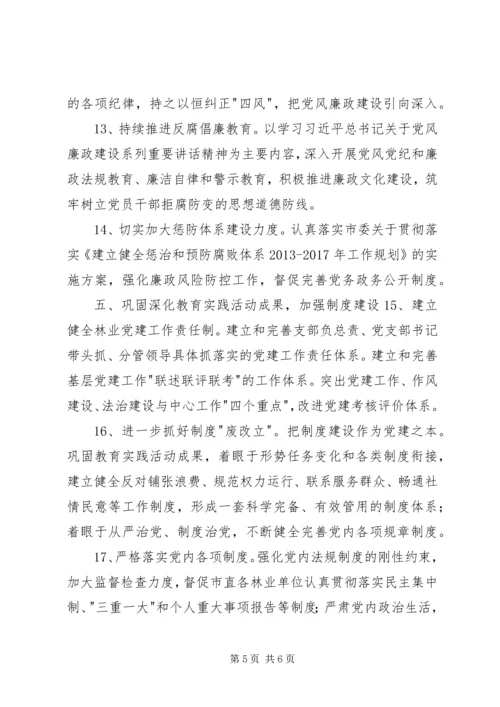 林业局年度党建工作要点.docx