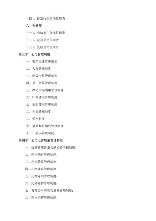 医药公司管理新版制度大全.docx