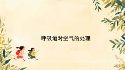 初中生物学人教版（新课程标准）七年级下册4.3.1呼吸道对空气的处理课件(共16张PPT)