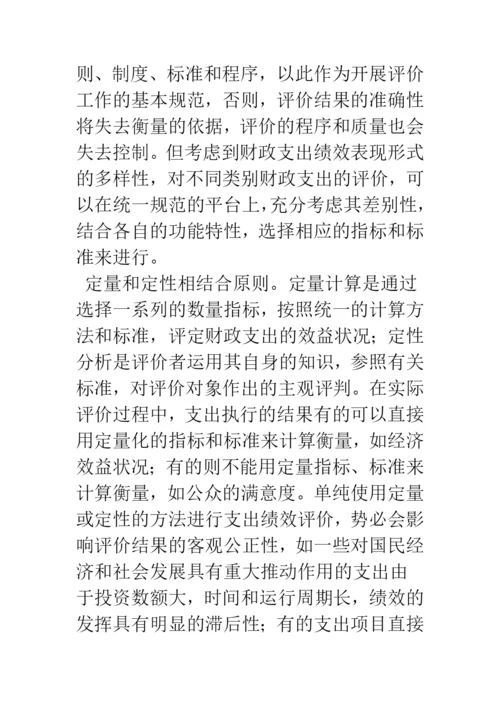 浅谈政府财政支出绩效评价.docx