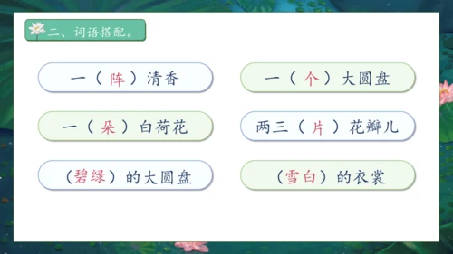 【核心素养】部编版语文三年级下册-3. 荷花 第1课时（课件）