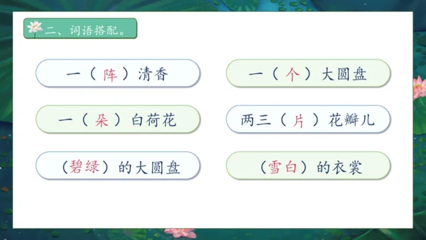 【核心素养】部编版语文三年级下册-3. 荷花 第1课时（课件）