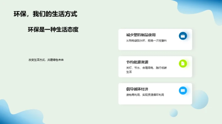 环保意识，今日行动