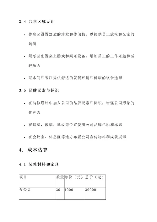 企业规划自己装修设计方案