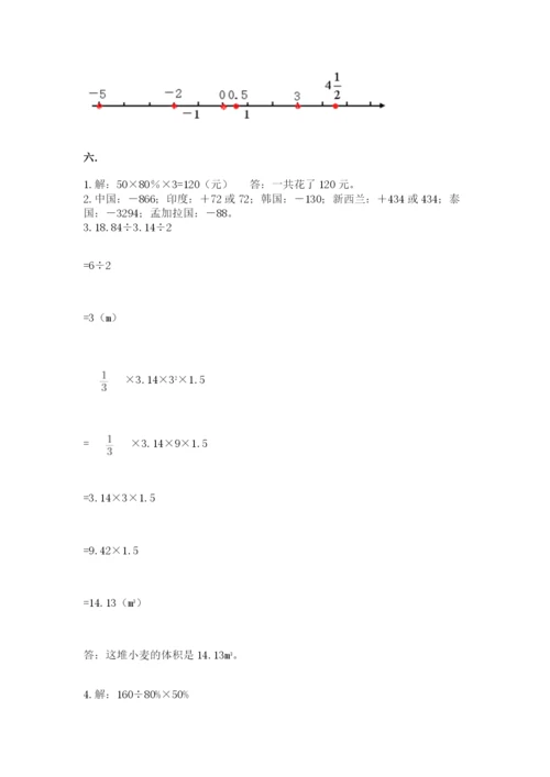 北京版数学小升初模拟试卷（夺冠系列）.docx