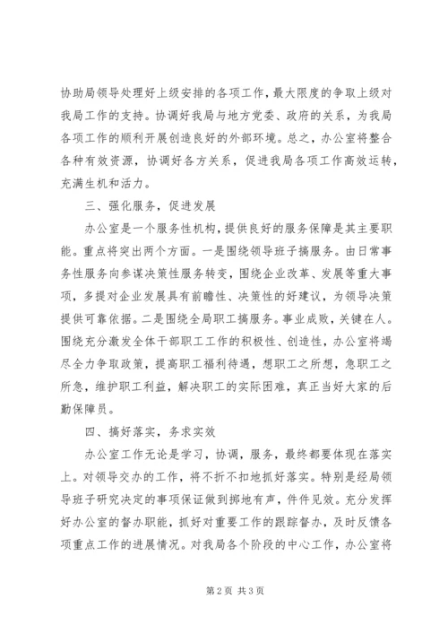 企业办公室主任竟聘述职精选.docx