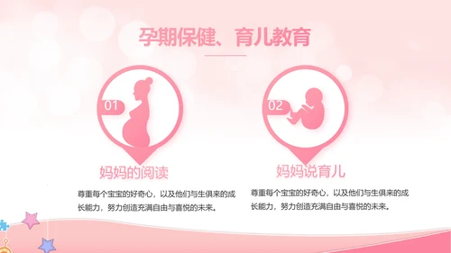 粉色唯美母婴婴儿护理宣传动态PPT