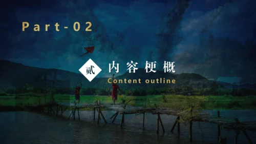 《追风筝的人》读书分享通用PPT模板