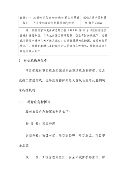 2023年辐射事故应急预案.docx