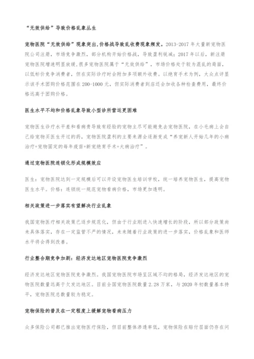 宠物行业研究报告-国产宠物药品发力在即-宠物医院市场格局初定.docx
