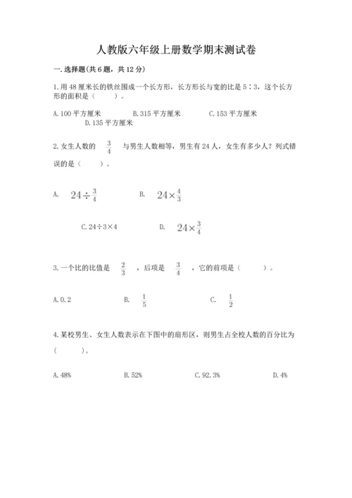 人教版六年级上册数学期末测试卷往年题考.docx