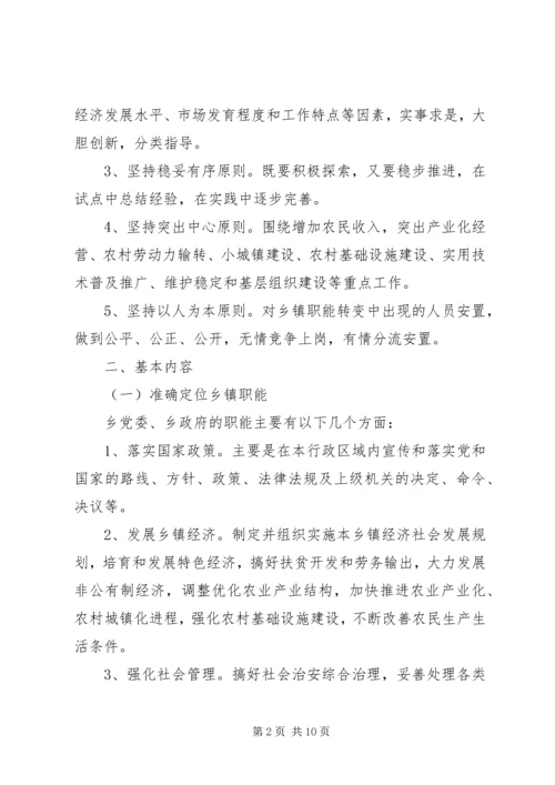 乡镇职能转变工作实施方案.docx