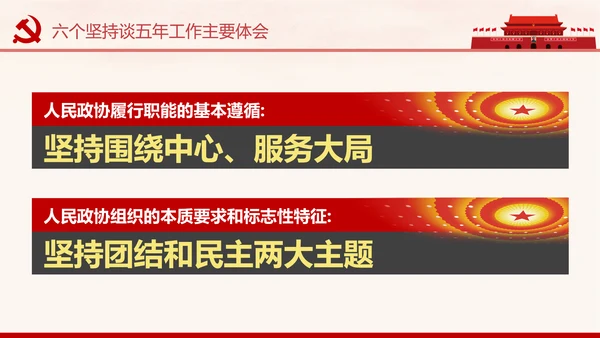 全国两会政协常委会工作报告PPT