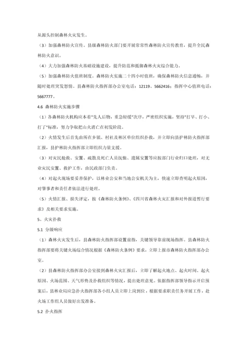 夹江县处置森林火灾应急专题预案.docx