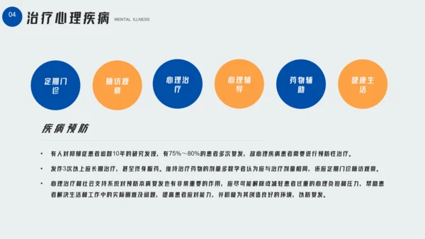 大学生心理疾病心理健康讲座PPT模板