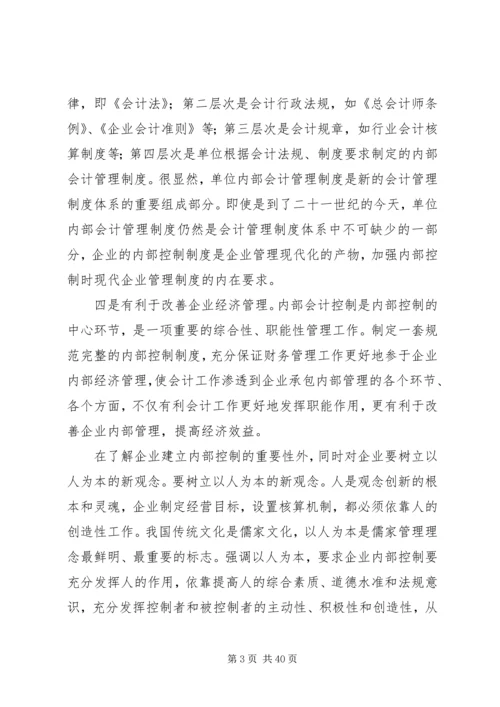 企业内部控制制度存在的问题及措施.docx