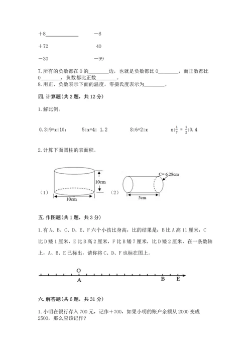 小学6年级数学试卷题附参考答案（考试直接用）.docx