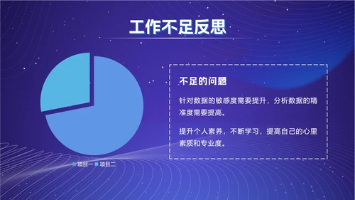 蓝色科技风年度总结ppt模板