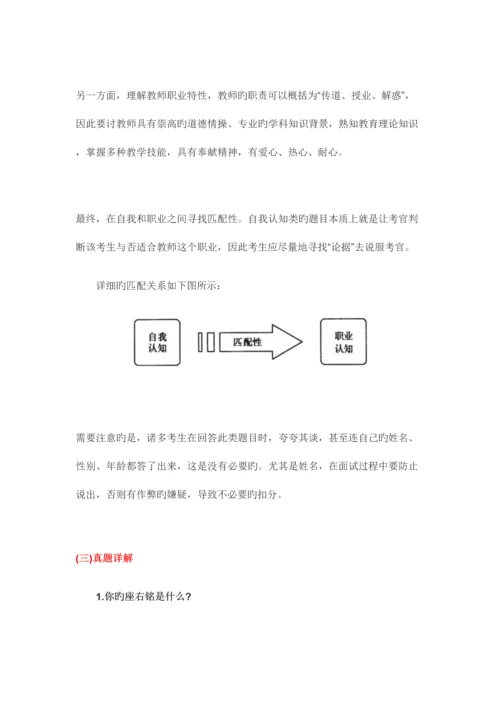 2023年结构化面试自我认知类样题.docx