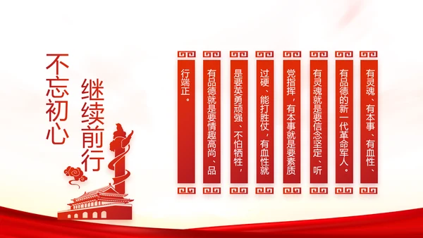红色党建全国两会政府工作总结PPT