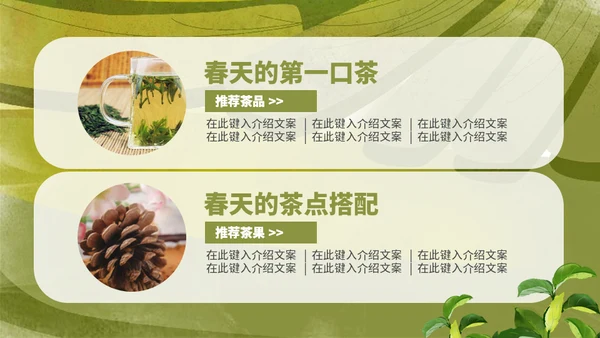 茶叶茶庄春茶产品上新介绍手册通用PPT模板