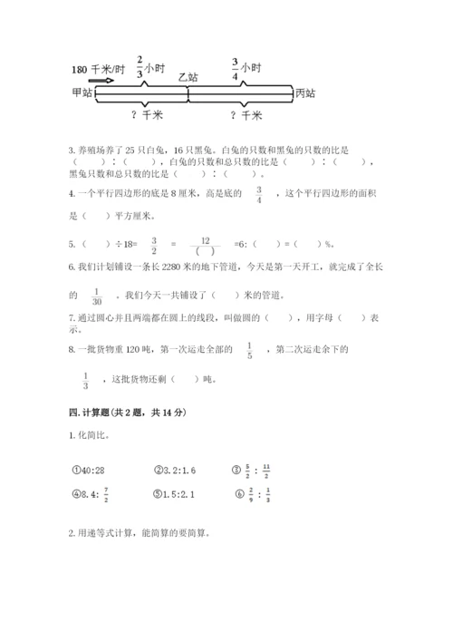 小学数学六年级上册期末卷及参考答案（典型题）.docx