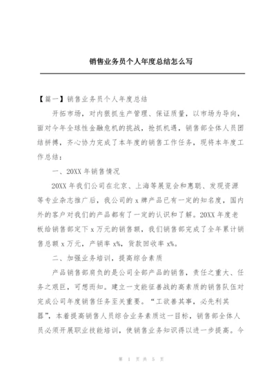 销售业务员个人年度总结怎么写.docx