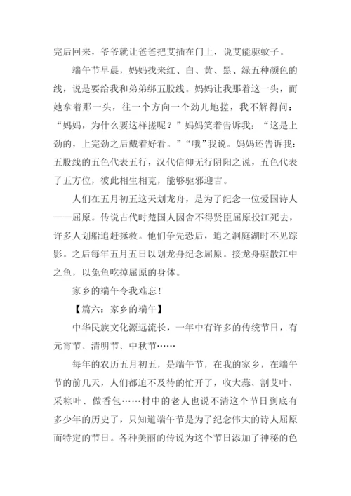 家乡的端午作文.docx