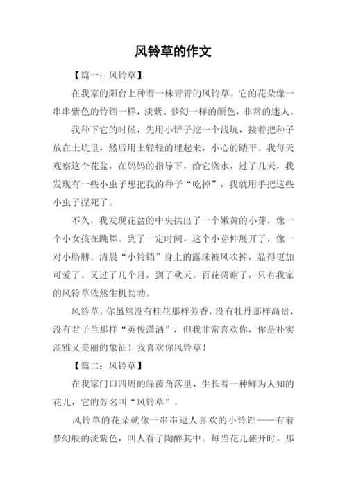 风铃草的作文.docx