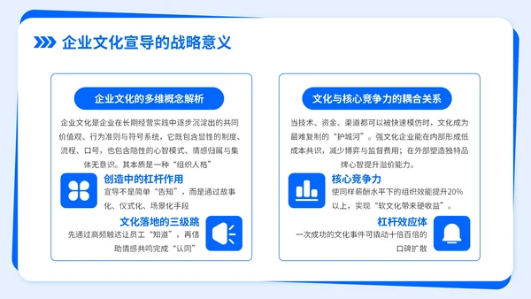 深蓝色商务风企业文化宣导PPT模板