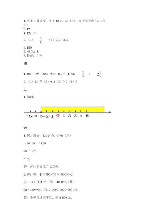 苏教版小升初数学模拟试卷及参考答案（黄金题型）.docx