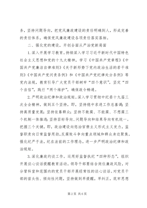 镇中心小学党风廉政建设工作实施方案.docx