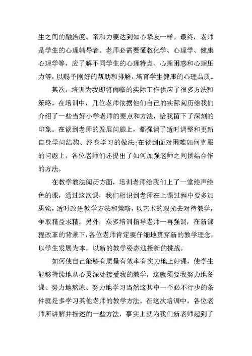 教师新入职岗前培训心得体会5篇