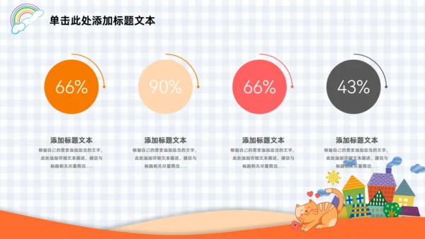 可爱卡通动物小学幼儿园教学课件通用PPT模板