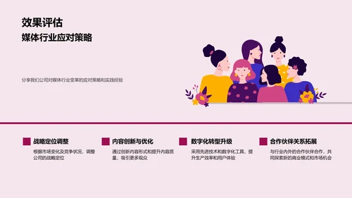 媒体行业季度汇报PPT模板