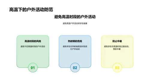 大暑校园安全讲座PPT模板